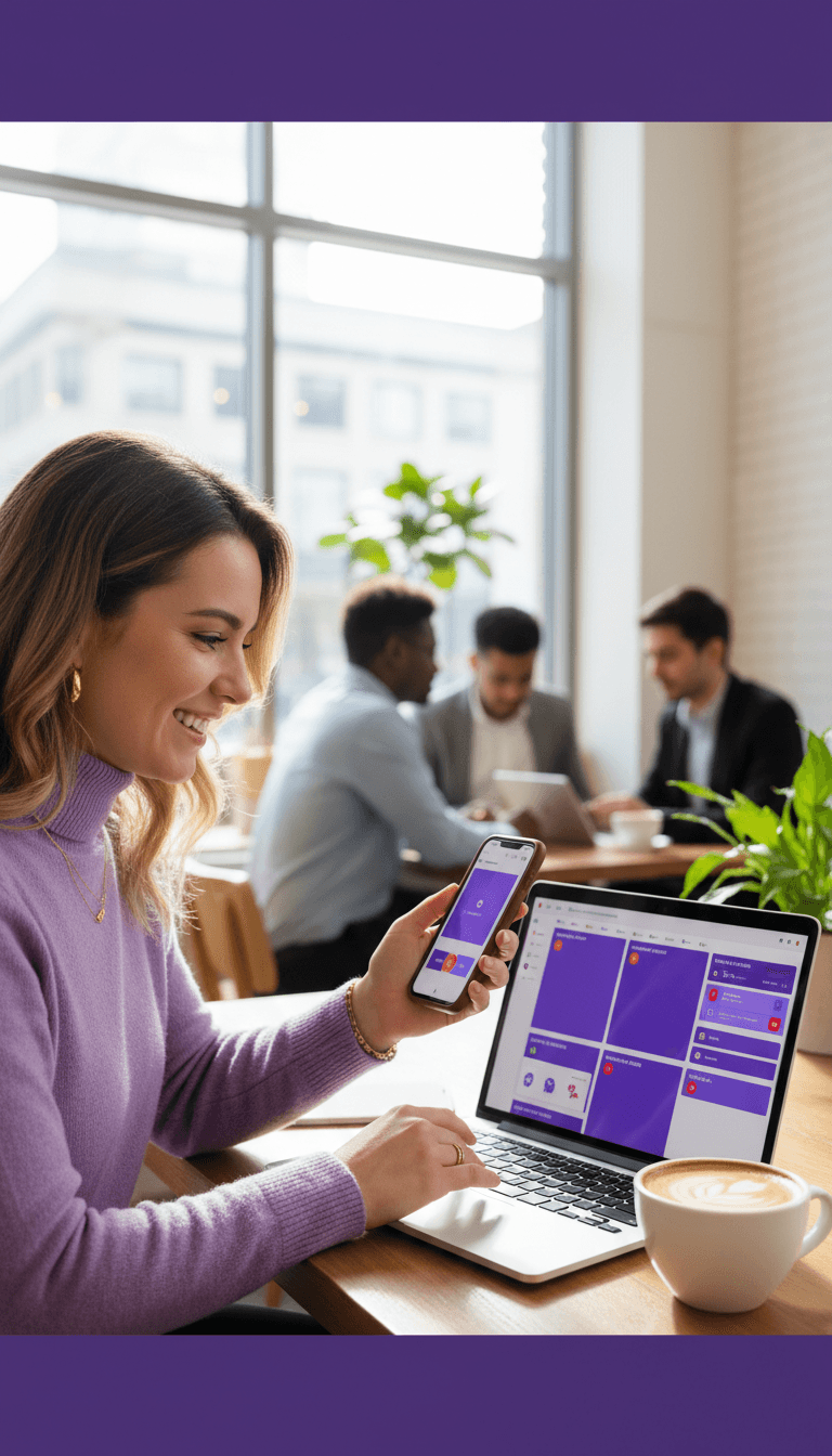 AI content planning in a cafe